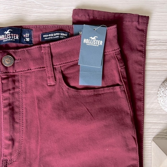 HOLLISTER high-rise super skinny classic stretch pants size 5 NWT - Picture 5 of 13